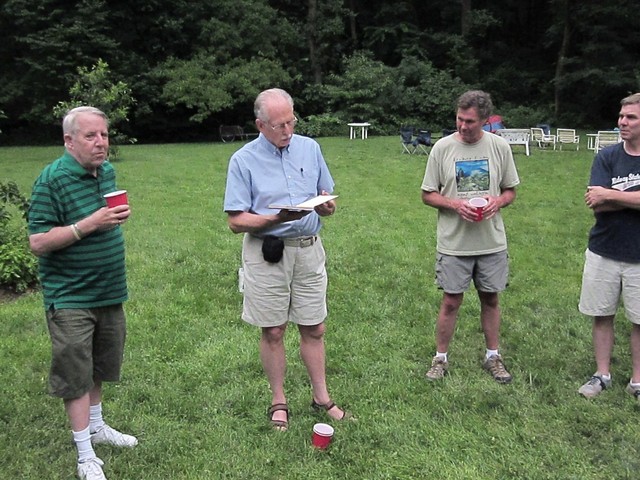 Getting Ready For Vespers? Nope, just enjoying a warm July afternoon at the reunion!