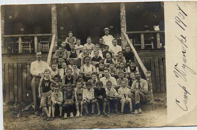 From Wyanoke's first year.  It's a post card (see the next picture in the album). This card made it to China and back in 1909!