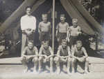 J-15 1958
Front: Don Risser, Fraser Cameron, Dennis Murphy, John Heald
Back: John Trainor, David Aston, Rowland "Brownie" Evans, Jeff Lyman